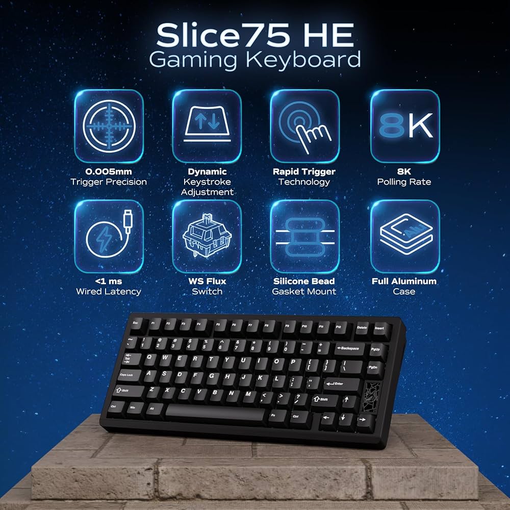 コレクション Ki Amazon.com: Chilkey Slice75 HE Gaming Keyboard: 75% Percent